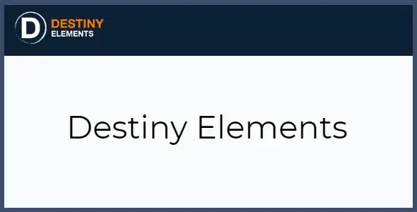 Destiny Elements Plugin