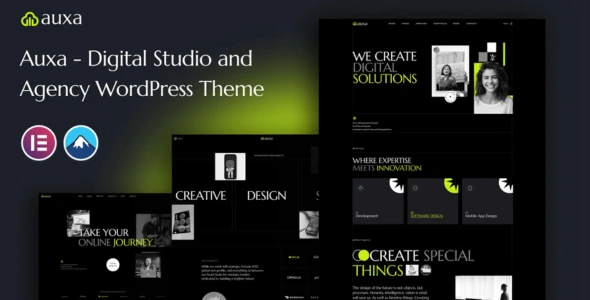 Auxa - Digital Studio and Agency WordPress Theme