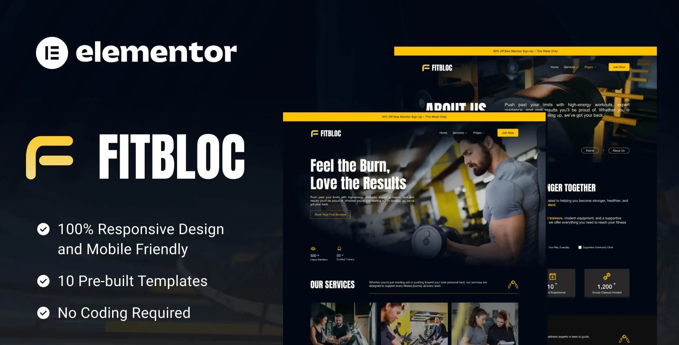 Fitbloc – Fitness & Wellness Elementor Template Kit