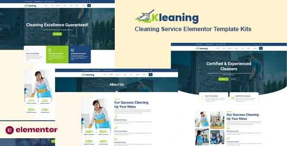 Kleaning - Cleaning Service Elementor Pro Template Kit