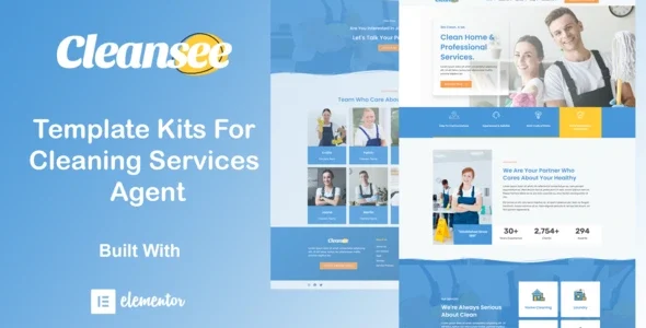 Cleansee - Cleaning Service Elementor Template Kit