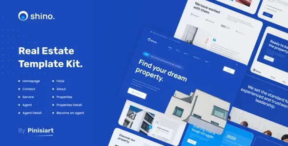 Shino - Apartment & Single Property Real Estate Elementor Template Kit