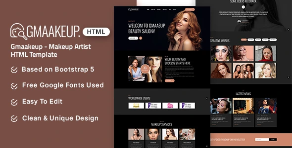 Gmaakeup - Makeup Artist WordPress Theme