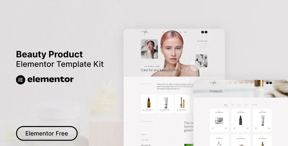 Auren - Beauty Product Elementor Template Kit