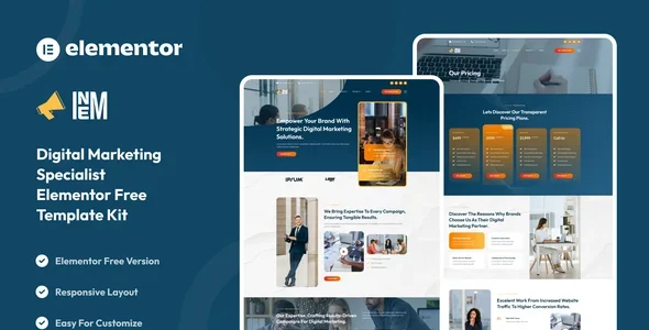 Inem - Digital Marketing Specialist Elementor Template Kit