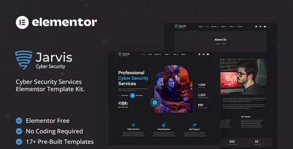 Jarvis - Cyber Security Services Elementor Template Kit