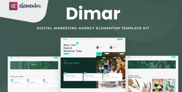 Dimar - Digital Marketing Elementor Template Kit