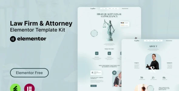 Legalize - Law Firm & Attorney Elementor Template Kit