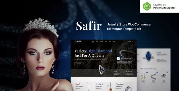 Safir – Jewelry Store WooCommerce Elementor Pro Template Kit