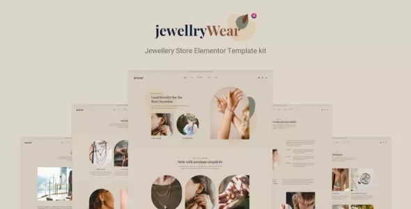 JewellryWear - eCommerce Elementor Template kit