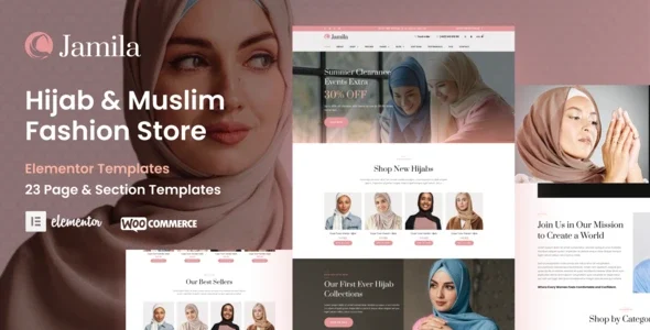 Jamila - Hijab & Muslim Fashion Store Elementor Pro Template Kit