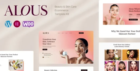 Alous - Beauty & Skin Care Ecommerce Elementor Pro Template Kit