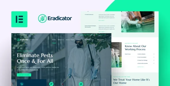 Eradicator - Pest Control Services Elementor Pro Template Kit