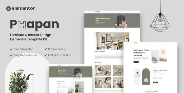 Phapan - Furniture & Interior Design Elementor Template Kit