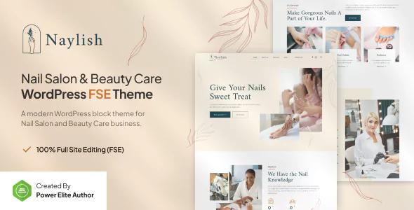 Naylish – Nail Salon & Beauty Care WordPress Theme