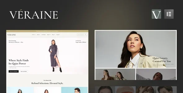 Veraine - Luxury Fashion Marketplace Elementor Template Kit