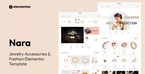 Nara - Jewelry Accessories Store Template Kit