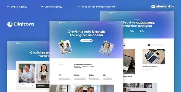 Digitora - Digital Agency Elementor Pro Template Kit