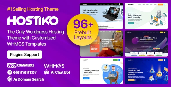 Hostiko 2.0 Theme – WordPress WHMCS Hosting Theme