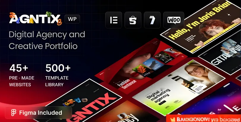 Agntix - Digital Agency & Creative Portfolio WordPress Theme