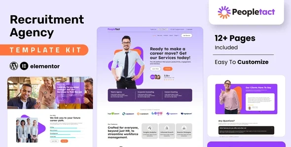 Peopletact - Recruitment Agency Elementor Template Kit