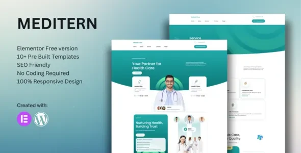 Meditern - Medical Elementor WordPress Template Kit