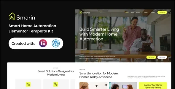 Smarin - Smart Home Automation Elementor Template Kit