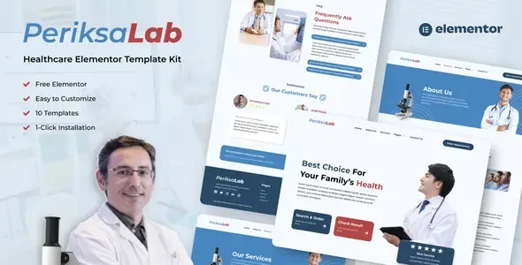Periksalab - Healthcare & Medical Clinic Template Kit