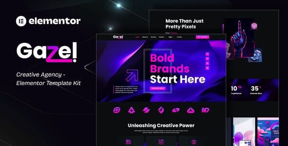 Gazel - Creative Agency Elementor Template Kit