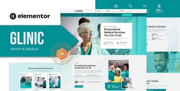 Glinic - Health & Medical Elementor Template Kit