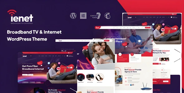 Ienet - Broadband TV & Internet WordPress Theme