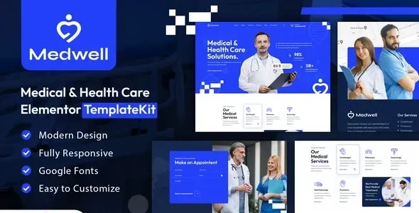 Medwell - Medical & Health Care Elementor Template Kit