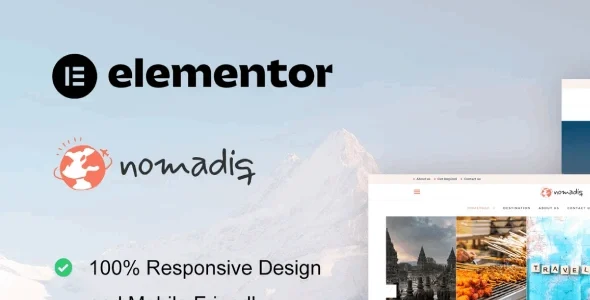 Nomadiq - Travel Blog & Magazine Elementor Pro Template Kit