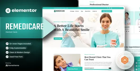 Remedicare - Dentist & Dental Clinic Template Kit