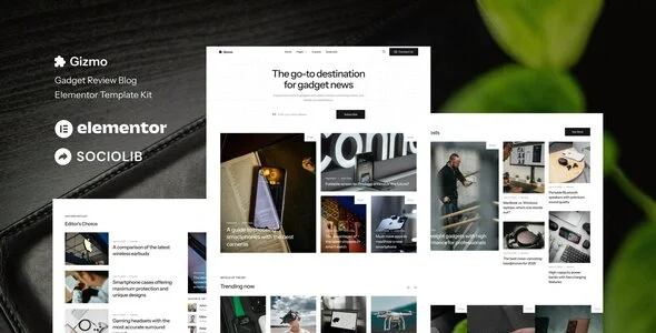 Gizmo - Gadget Review Blog & Magazine Elementor Template Kit