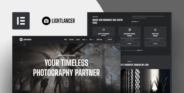 Lightlancer - Photographer Elementor Pro Template Kit