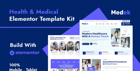 Medek - Health & Medical Elementor Template Kit