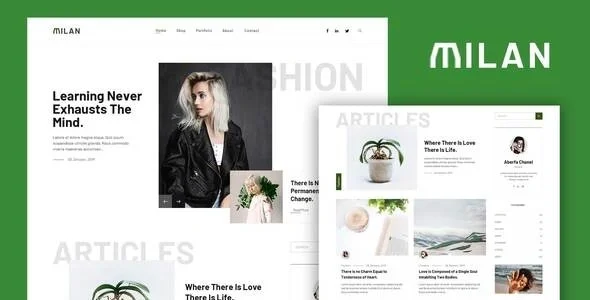 Milan - Blog & Magazine Elementor Template Kit