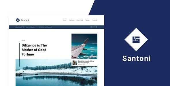 Santoni - Blog & Magazine Elementor Template Kit