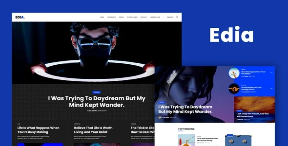 Edia - Blog & Magazine Elementor Template Kit